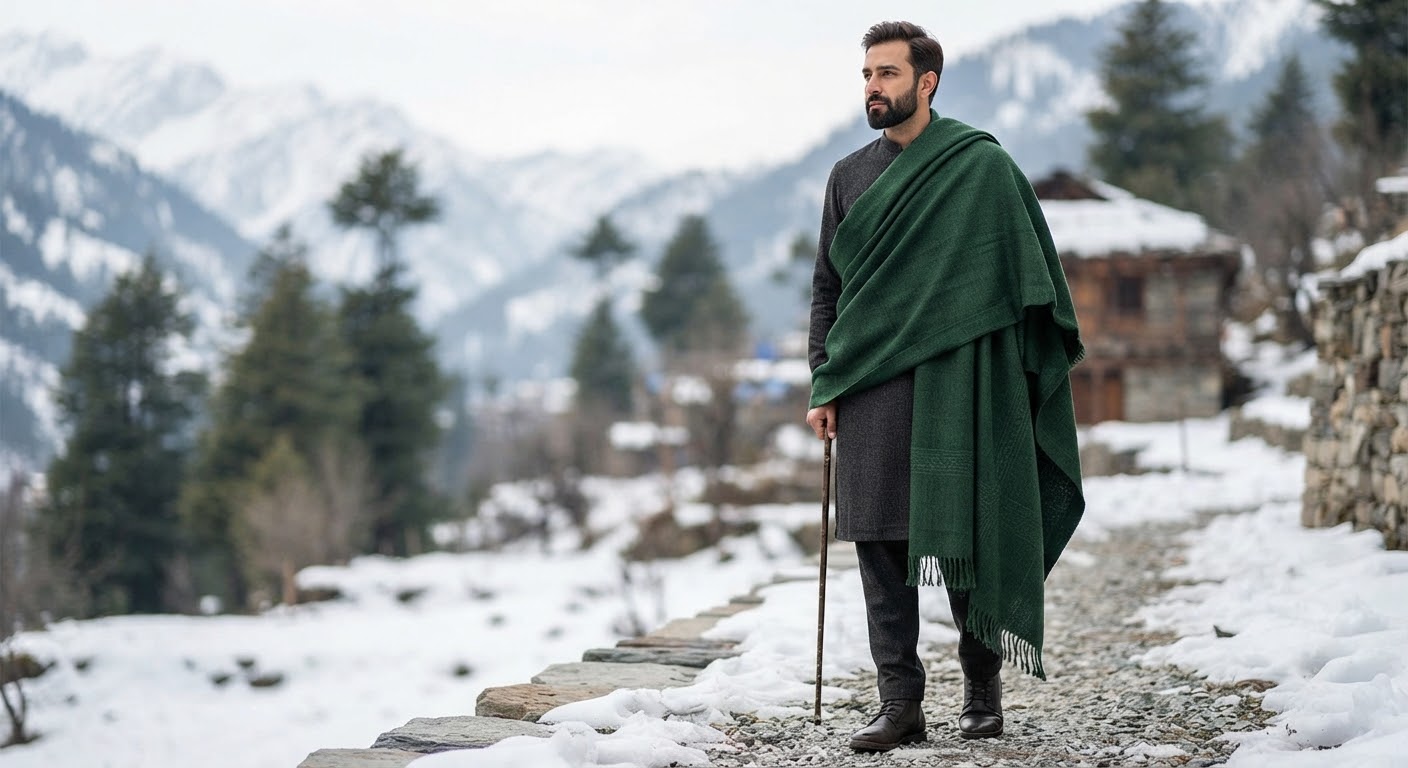 Men's Winter Chadar — Heavyweight Wool